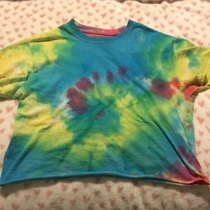 Small tie dye crop top